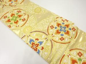 花七宝模様織出し袋帯